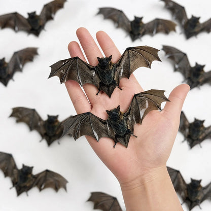 12-Piece 3D Realistic Bat Wall Decorations – Halloween Window & Party Décor