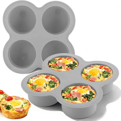 4-Cup Silicone Air Fryer Egg Bite Mould – Non-Stick Muffin & Mini Baking Pan