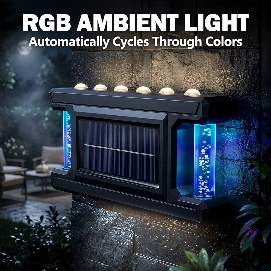 Solar LED Wall Light – Waterproof Up & Down Outdoor Garden Light