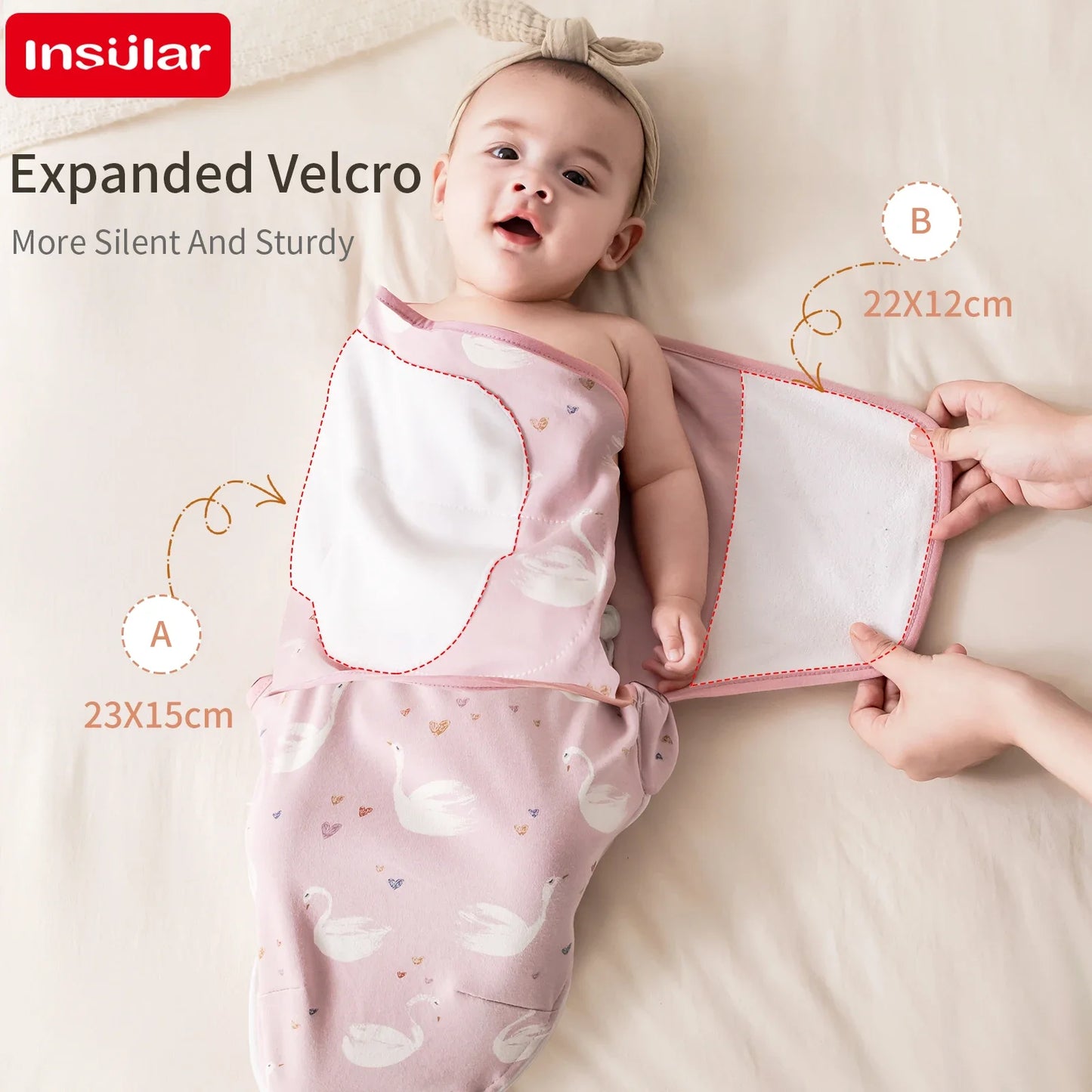 Baby Swaddle Wrap with Cap – Cotton Anti-Startle Newborn Blanket