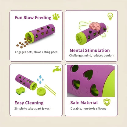 Slow Feeder Treat Dispensing Dog Toy