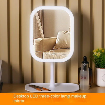 LED Makeup Vanity Mirror – 3 Colour Touch-Control Desktop Dressing Mirror