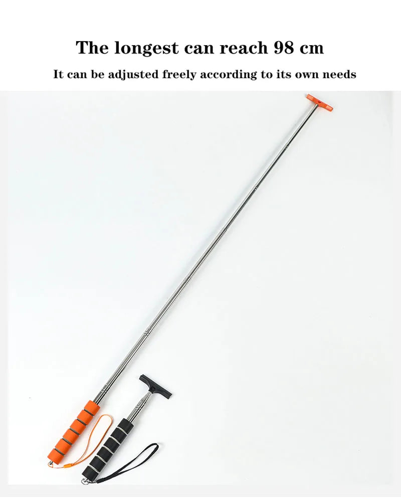 Telescopic Car Rearview Mirror Wiper – Extendable Window Cleaning Tool