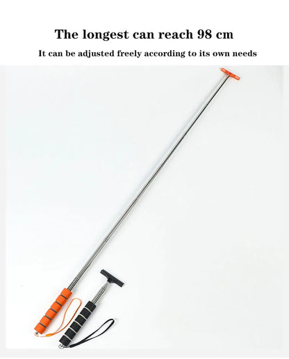 Telescopic Car Rearview Mirror Wiper – Extendable Window Cleaning Tool