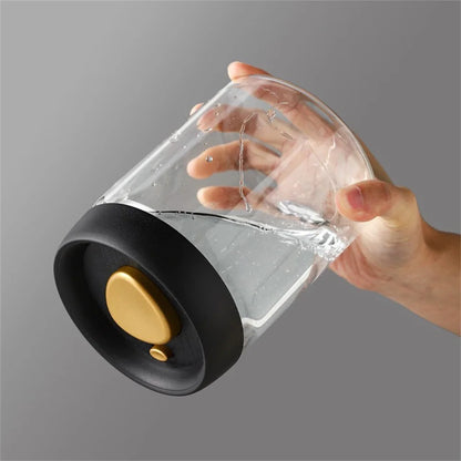 Vacuum-Sealed Glass Coffee Bean Storage Jar – Airtight Food & Tea Canister