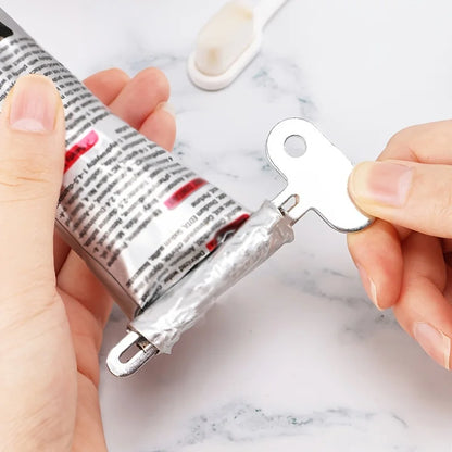 Stainless Steel Toothpaste Tube Squeezer – Rotating Dispenser for Creams, Cosmetics & Paint