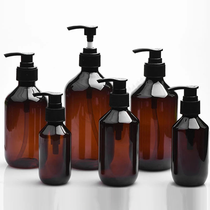 Refillable Shampoo & Soap Pump Bottles – Bathroom Dispenser Containers