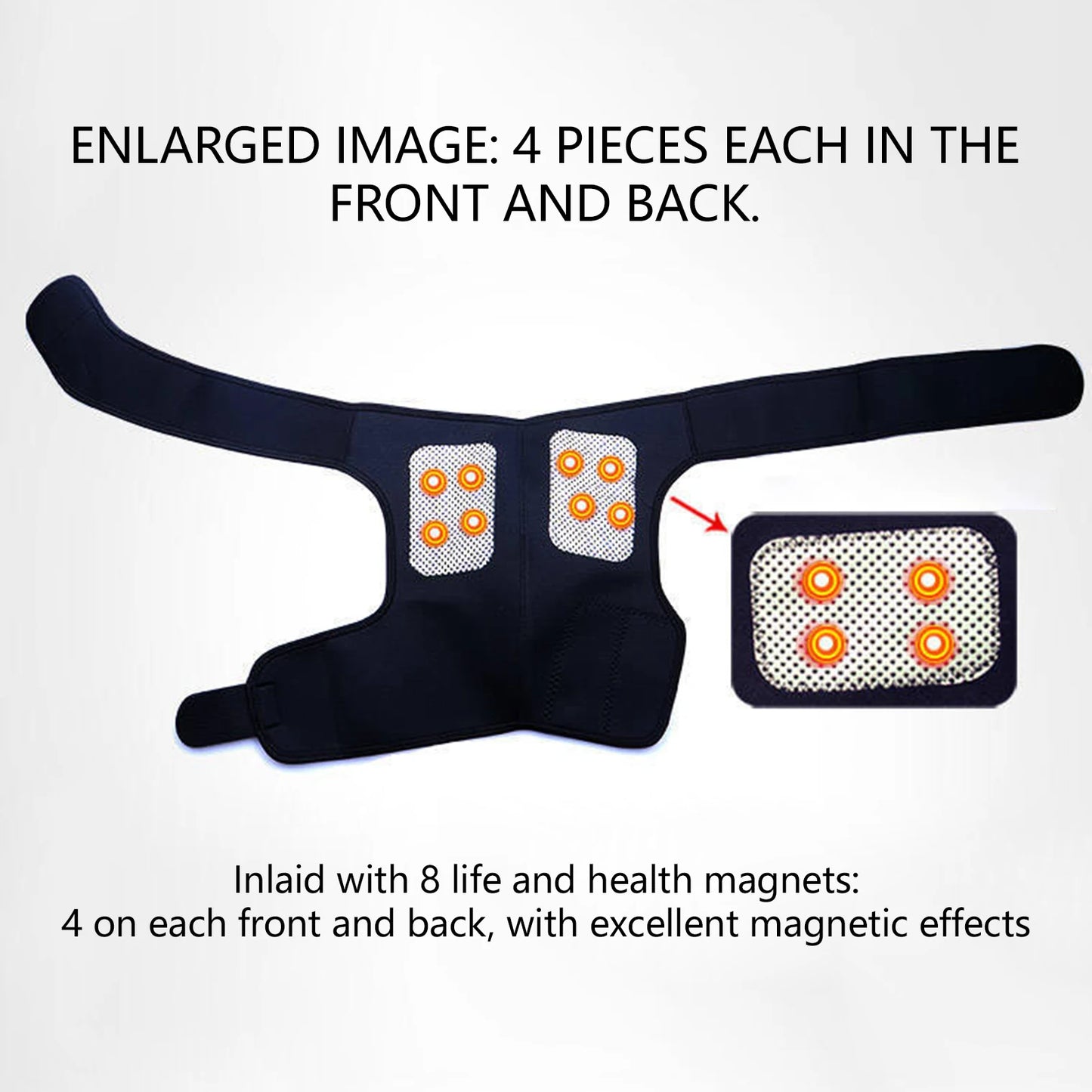 Heated Shoulder Support Brace – Compression Wrap for Pain Relief & Recovery