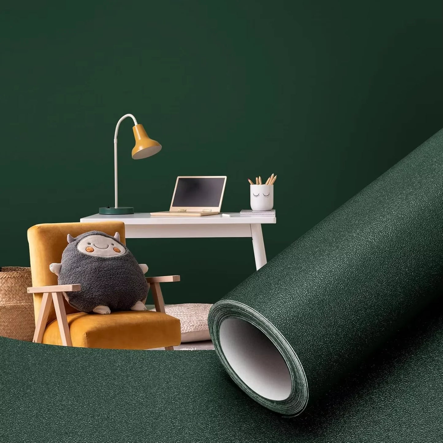 Self-Adhesive Matte Renovation Film – Waterproof Furniture & Wall Covering