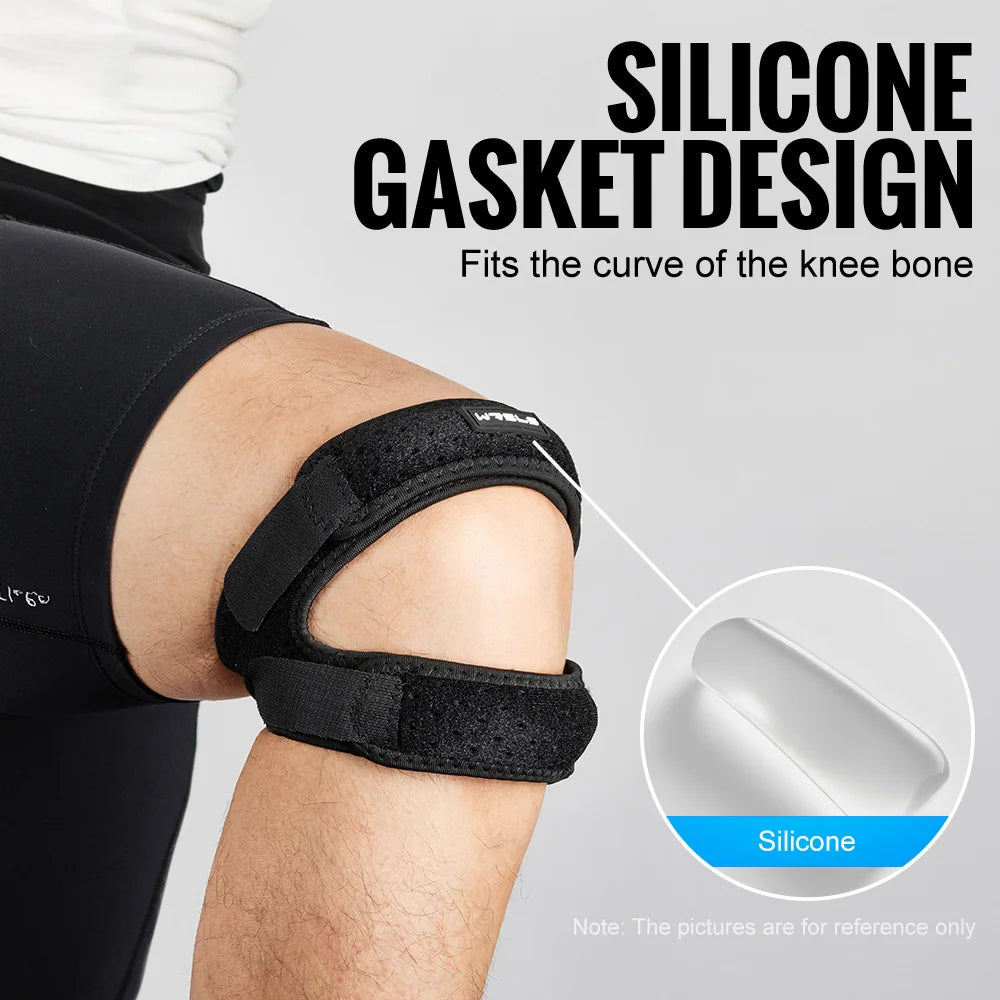Adjustable Patella Knee Brace – Professional Knee Support Strap for Running & Sports