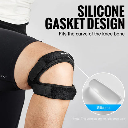 Adjustable Patella Knee Brace – Professional Knee Support Strap for Running & Sports