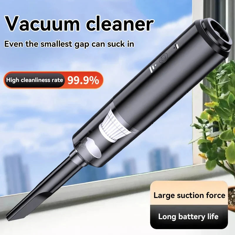 4-in-1 Handheld Car Vacuum & Air Blower – Wireless Portable