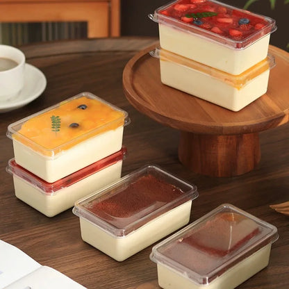 20-Pack 280ml Clear Tiramisu Dessert Cups with Lids – Disposable Mousse & Cake Packaging