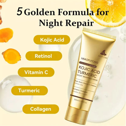 Collagen Overnight Peel Mask – Hydrating Facial Wrap Mask for Day & Night Care