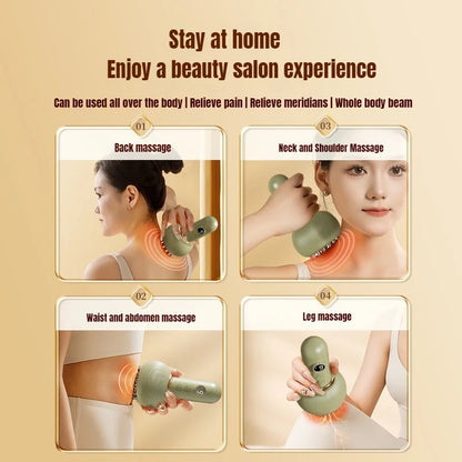 Electric Meridian Massage Brush – Rechargeable Body Scraping & Relaxation Massager