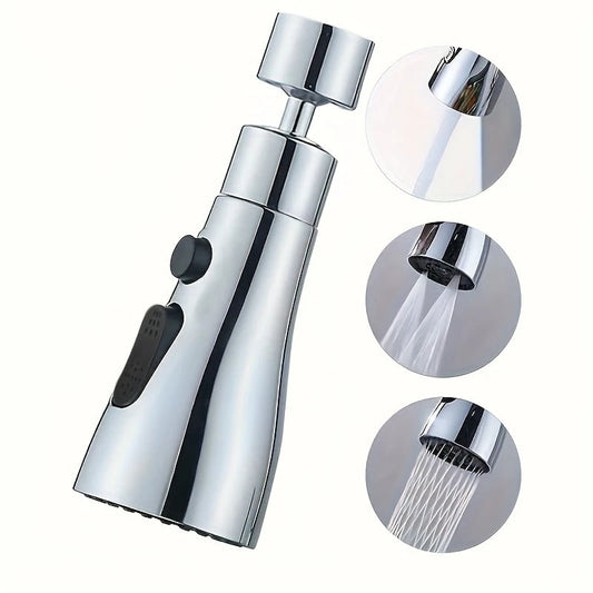 360° Faucet Sprayer Attachment – Kitchen Tap Extender with 3 Spray Modes