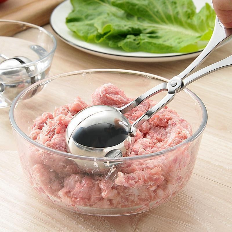 Stainless Steel Meatball Maker – Non-Stick Meat & Rice Ball Shaping Spoon