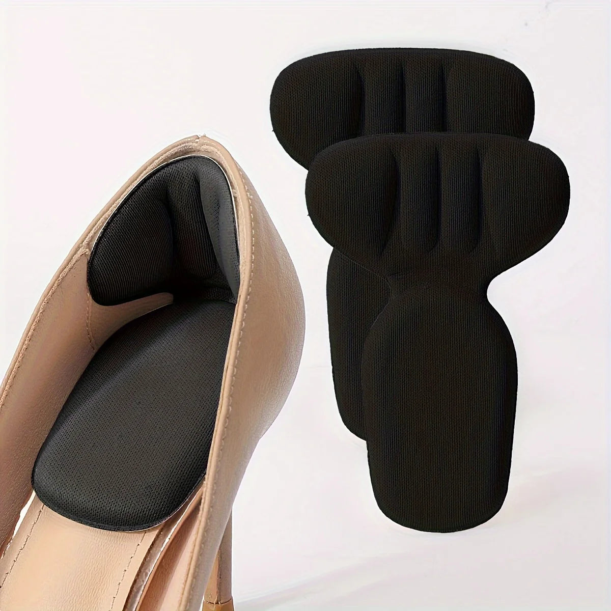 Double-Layer Foam Heel Pads – T-Shaped Non-Slip Heel Cushions for High Heels