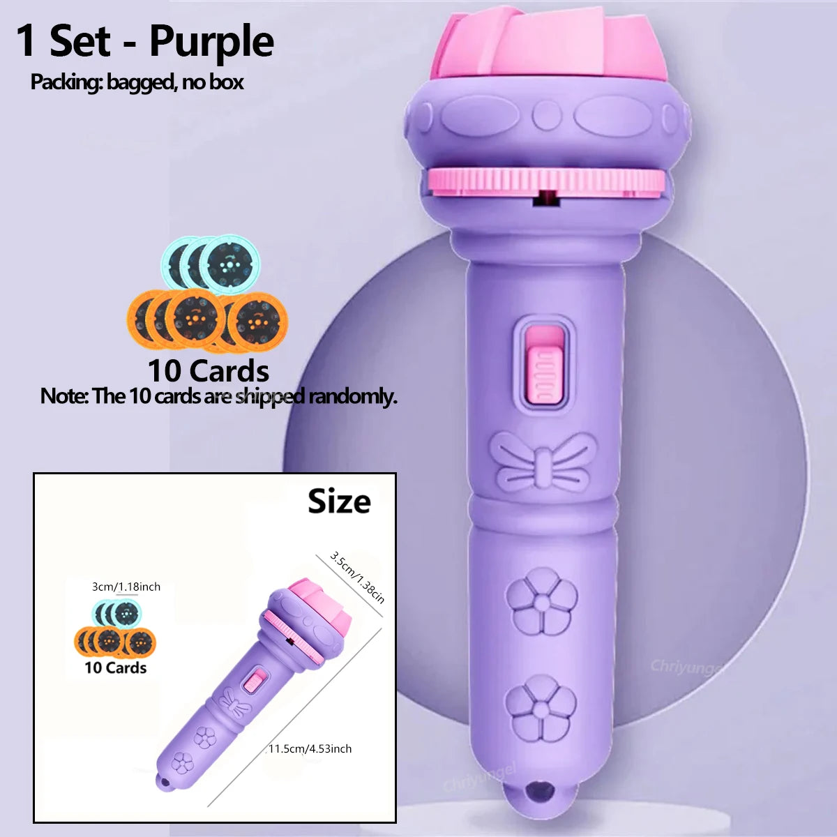 Cartoon Projection Flashlight for Kids – Educational Bedtime Toy