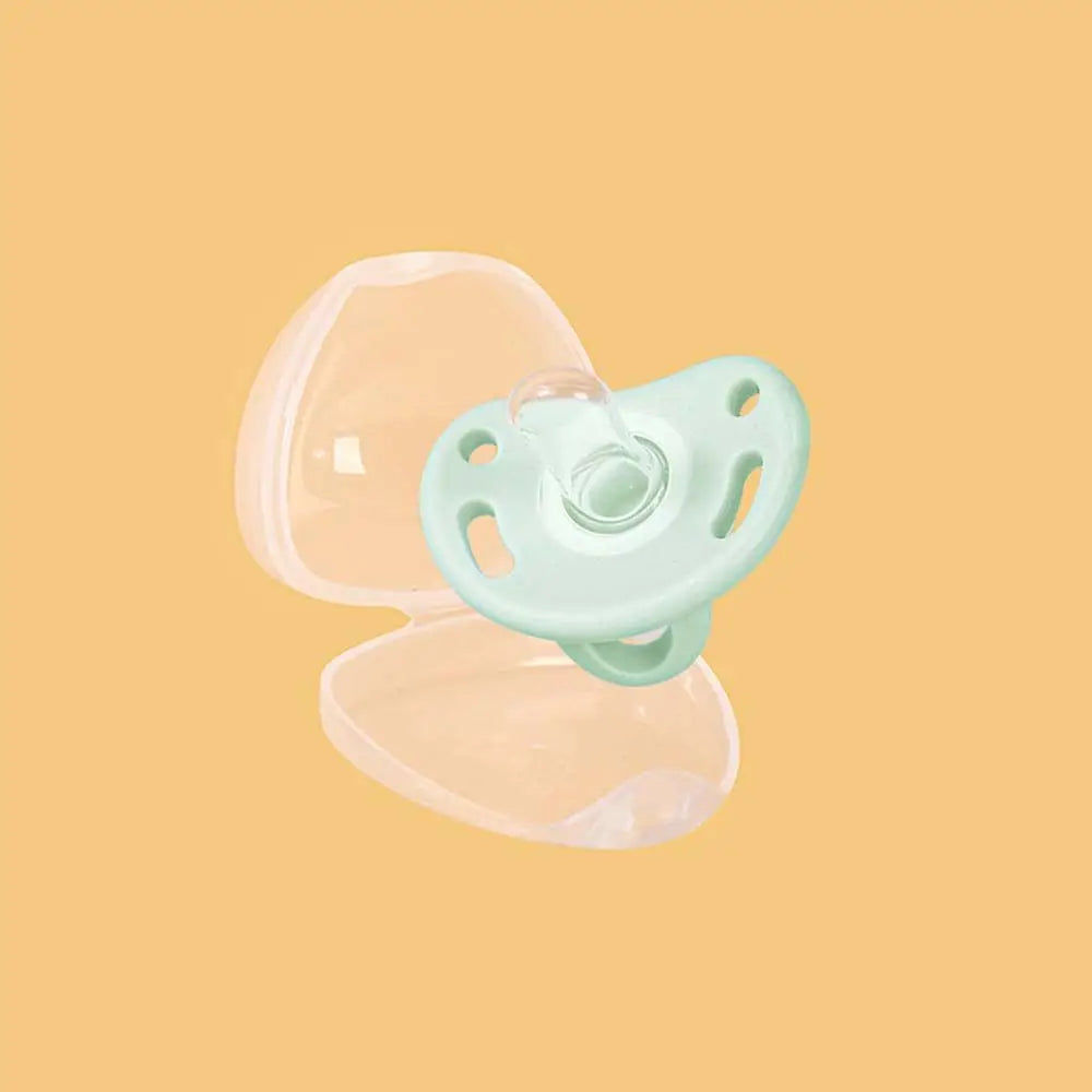 Silicone Baby Pacifier with Storage Case – Safe Soother (0–12 Months)