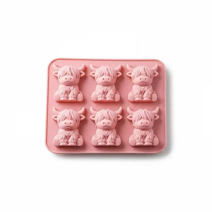 Highland Cow Silicone Ice Cube Mould – Cute 3D Ice Tray for Drinks & Cocktails