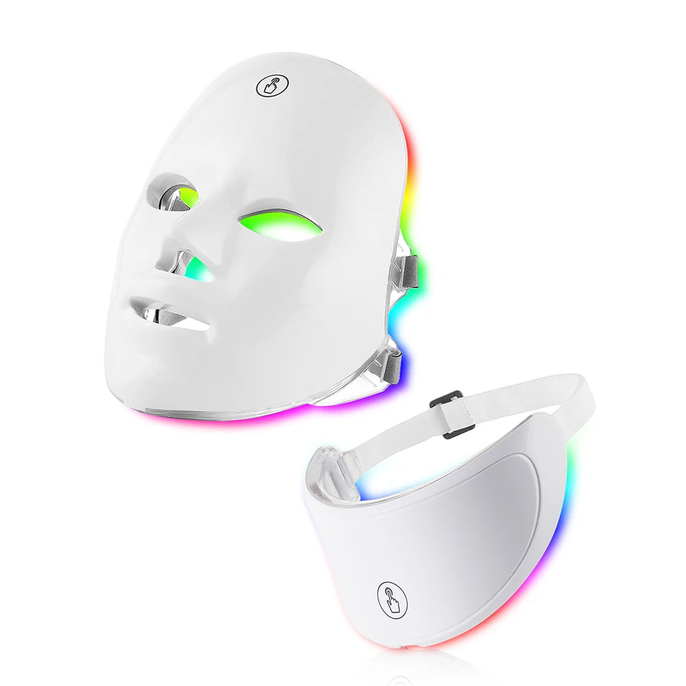 7-Colour LED Light Therapy Face & Neck Mask