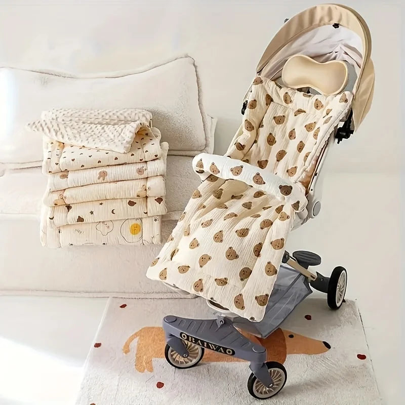 Baby Stroller Seat Cushion – Soft Breathable Pushchair Mattress Pad