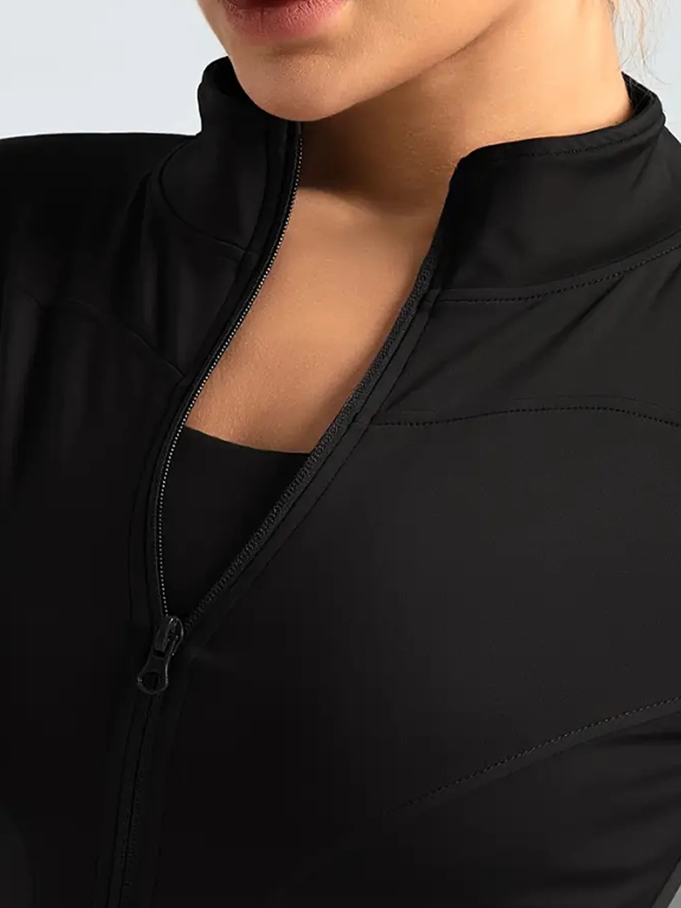 Women's Quick-Dry Fitness Jacket – Long Sleeve Zip-Up Pilates & Activewear Top
