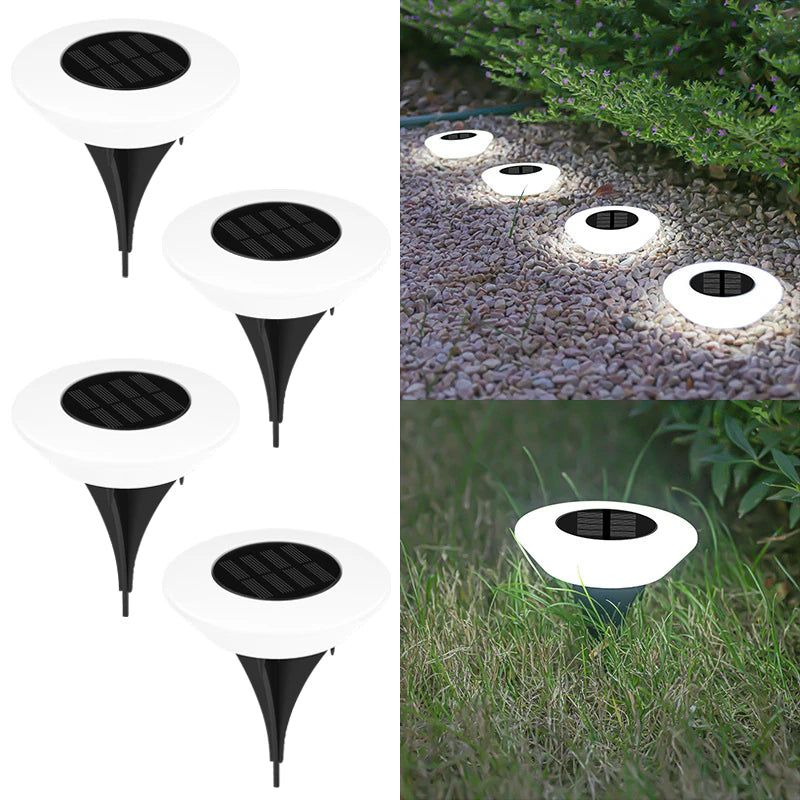 Solar LED Ground Lights – Waterproof Outdoor Pathway & Garden Lights (1 or 4 Pack)