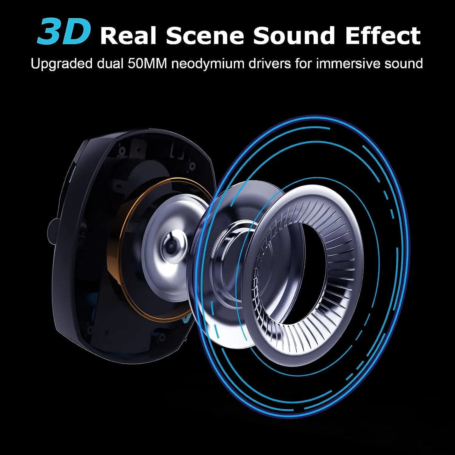 Wireless Gaming Headset for PS5, PC & Switch with Mic