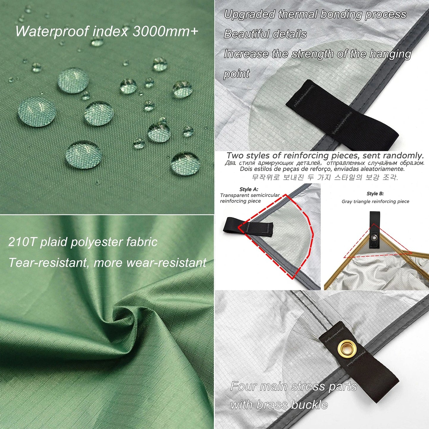 Waterproof Tarp with 19 Hang Points (3 different types available)