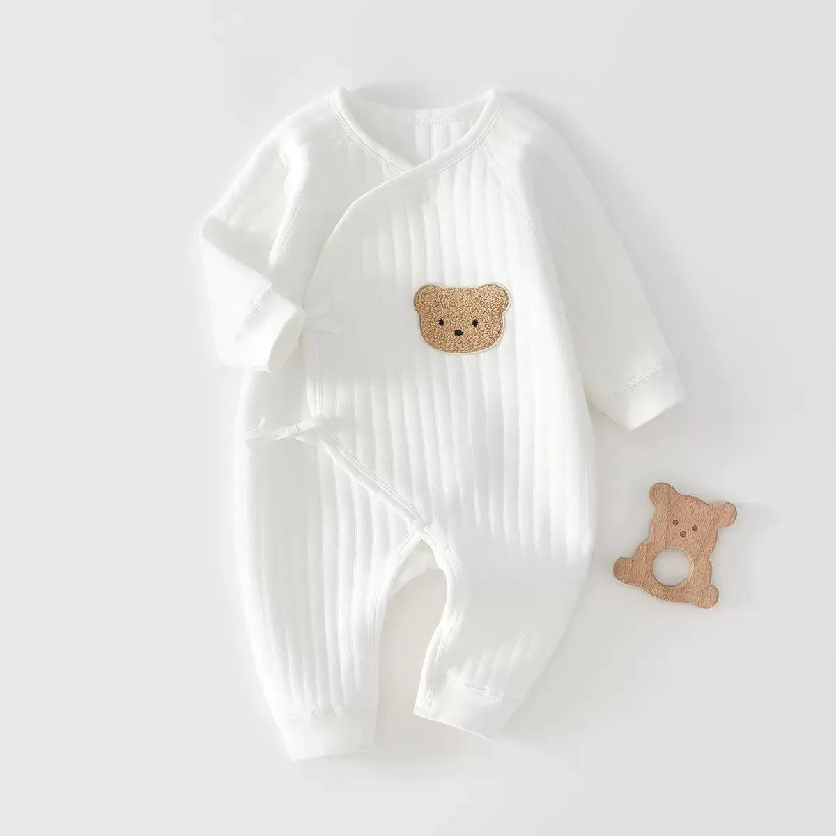100% Cotton Baby Romper – Long Sleeve Bodysuit for Newborns (0–24 Months)
