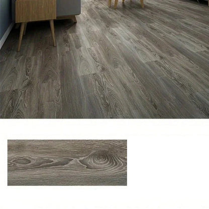 PVC Wood Grain Self-Adhesive Floor Tiles – 40x15cm (10Pcs) (available in 8 designs)