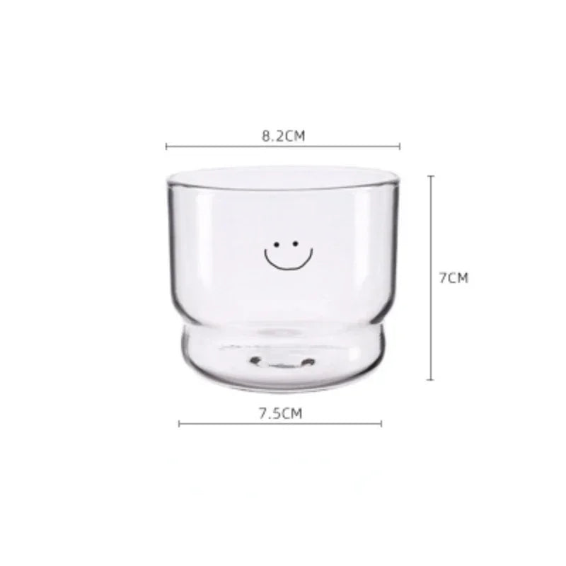 300ml Heart Glass Mug – Double Wall Heat-Resistant Coffee & Tea Cup