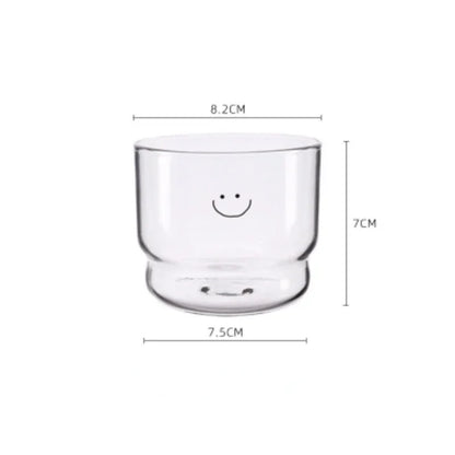 300ml Heart Glass Mug – Double Wall Heat-Resistant Coffee & Tea Cup