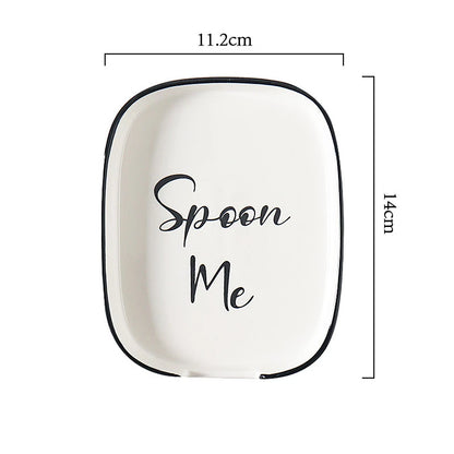 Ceramic Spoon Rest – Heat-Resistant Kitchen Utensil Holder for Stovetop & Countertop