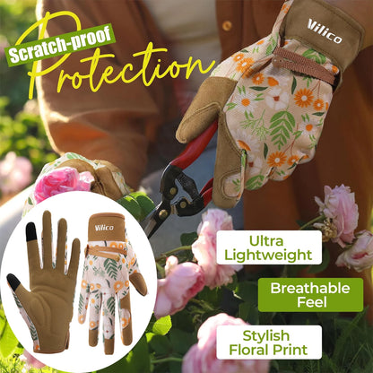 Women’s Gardening Gloves – Breathable Protective Garden & Yard Gloves