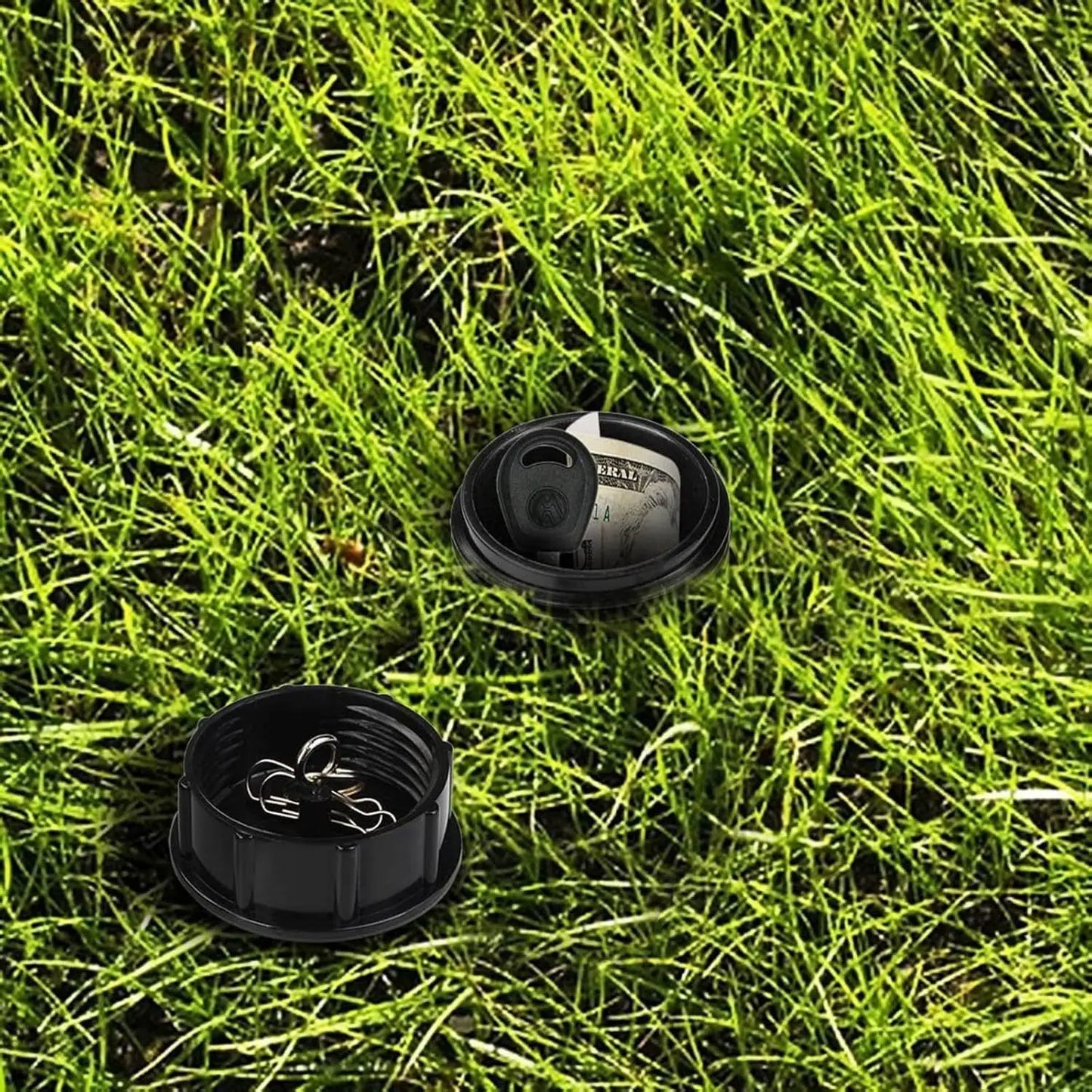Hidden Sprinkler Key Safe – Outdoor Concealed Spare Key & Valuables Storage Box