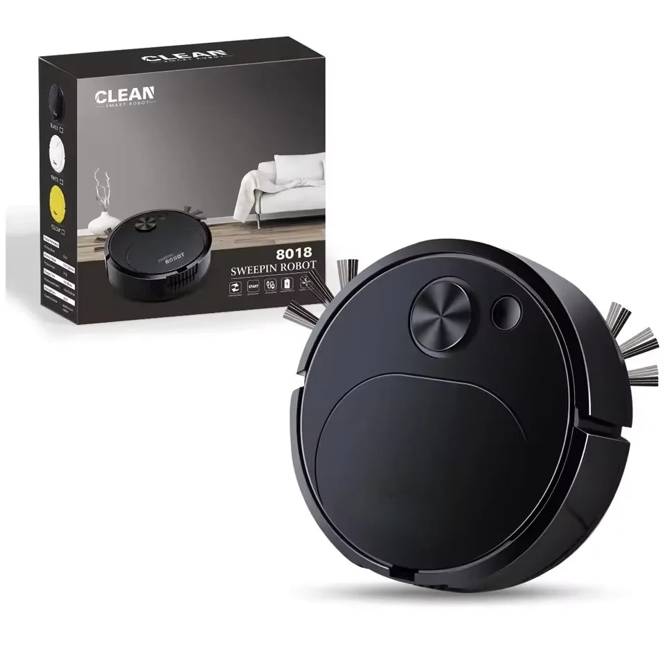 Mini Smart Robot Vacuum Cleaner – USB Rechargeable 3-in-1 Sweeper & Mop
