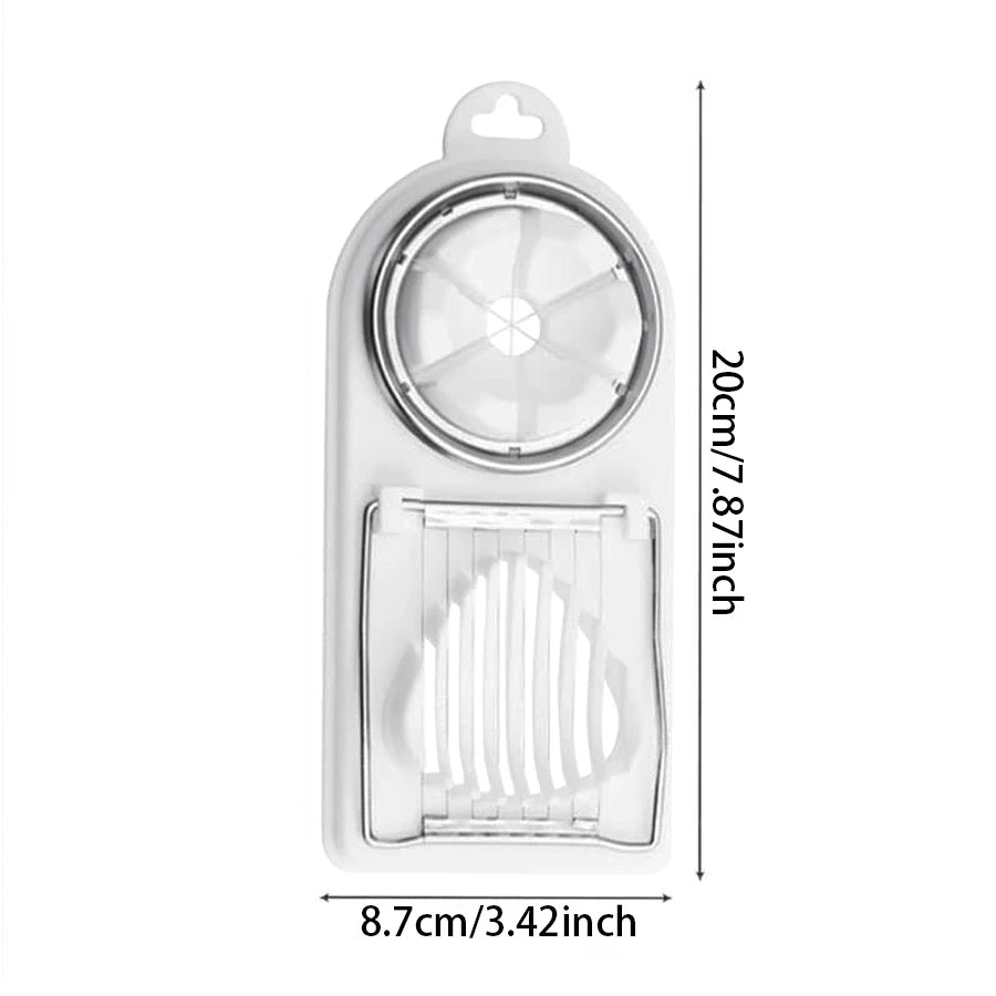 2-in-1 Egg Slicer – Stainless Steel Wire Egg Cutter