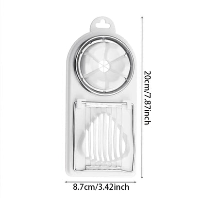 2-in-1 Egg Slicer – Stainless Steel Wire Egg Cutter