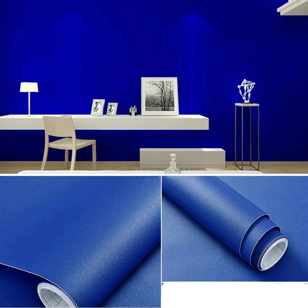 Waterproof Self-Adhesive Wallpaper (14 colours available)