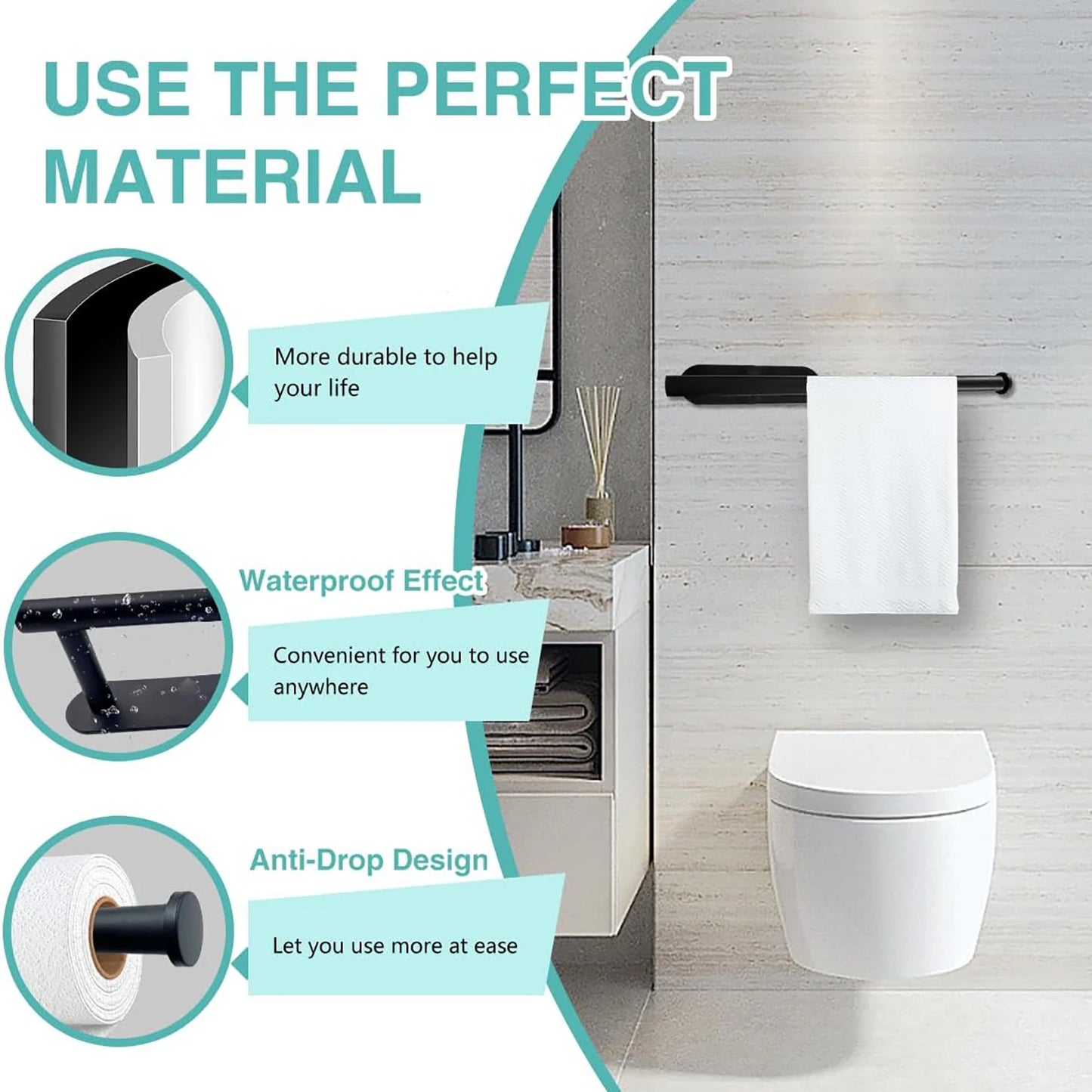 Adhesive Paper Towel Holder – No-Drill Kitchen Rack