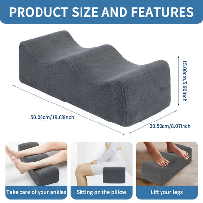 Contoured Leg Elevation Pillow – Support Cushion for Sleeping, Bed & Sofa