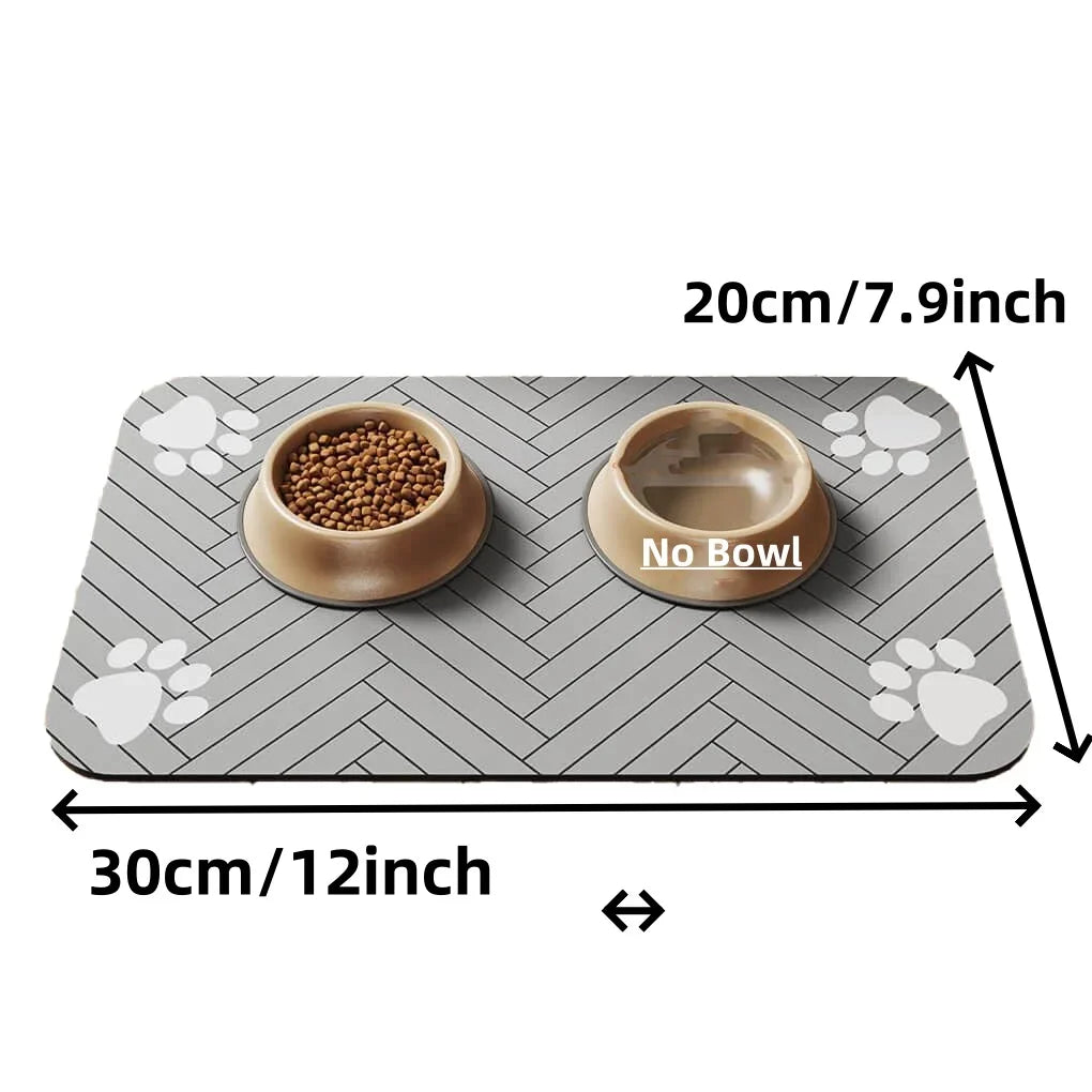 Absorbent Pet Feeding Mat – Waterproof Non-Slip Dog & Cat Placemat