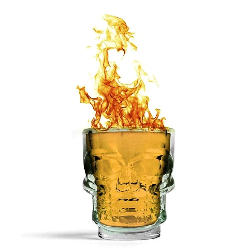 Skull Head Shot Glass – 45ml Halloween Whisky & Liquor Glass