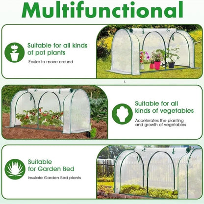 Mini Plant Greenhouse Cover – Waterproof Outdoor Grow Tent 130 × 60 × 50cm
