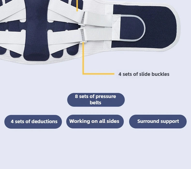 Adjustable Lumbar Support Belt – Back Support Brace for Everyday Comfort
