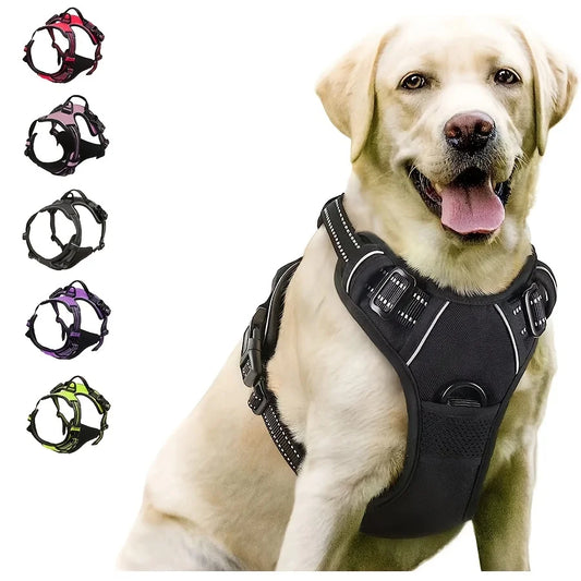 Heavy Duty Dog Harness – Reflective, Adjustable & Easy Control