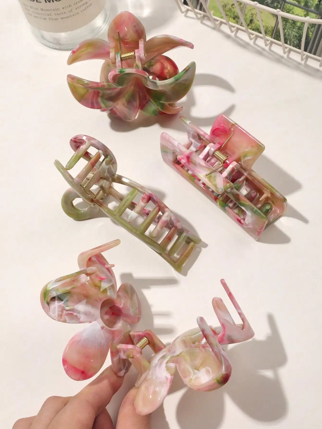 4-Piece Bow Hair Claw Clip Set